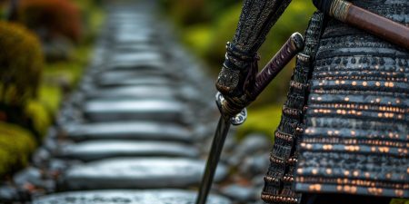 Katana and armour symbolising discipline, strategic clarity, and mental strength — Apex Human.